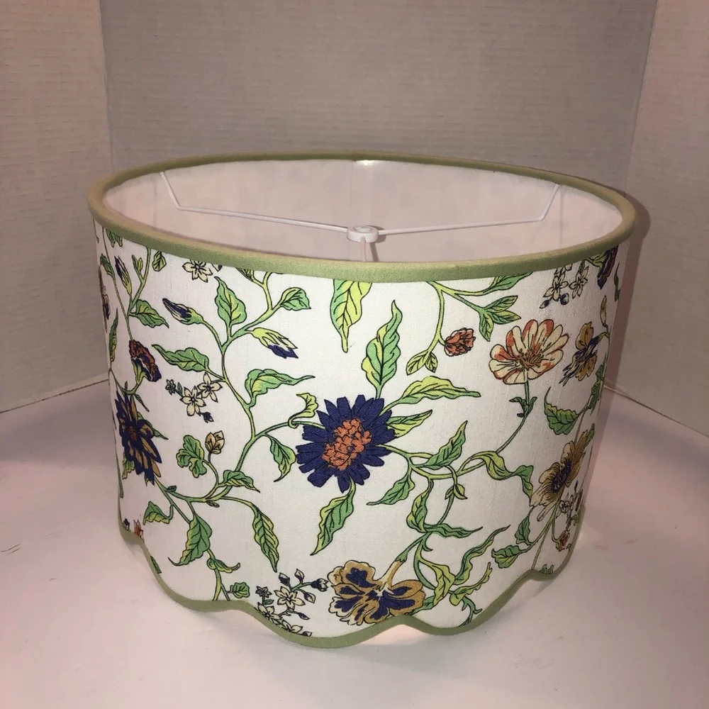 New Urban Outfitter x Anthropologie Botanical Motif Scalloped Lamp Shade